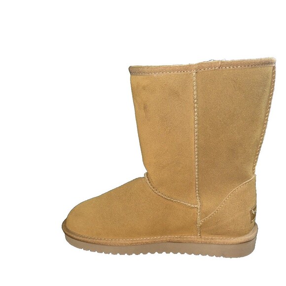 Koolaburra By UGG Boots Womens Sz 6 Short Shearling Winter 1017090 Brown Suede - Picture 6 of 8